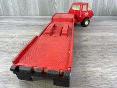 Tonka Truck & Car Hauler, Tonka Truck & Ertl Trailer-Has Been Repainted
