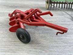 Marx Sickle Mower, Disc, 2 Figures & 2 Bottom Plow, Tether, Slik 3 Bottom Plow