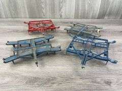 3 Ford & 1 International Discs Frames, 1/16, Ertl