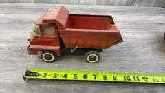 Tiger Wrecker & Dump Trucks, Buddy L Exxon Wrecker & Remco Dump Truck