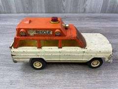 Tonka Rescue Jeep, Nylint Bass Tracker & Buddy L Truck