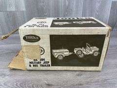 Tonka No. 384 Jeep & Box Trailer, Original Box