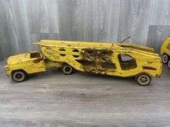Tonka Truck & 2 Car Carriers, Missing Parts