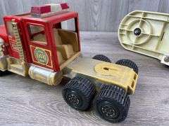 Tonka Hook & Ladder Truck, Ladder Is Cracked & Bent