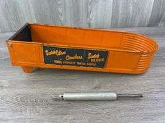 2 ScotchOLass Hydraulic Dump Trailers, Structo, 1 Missing Parts