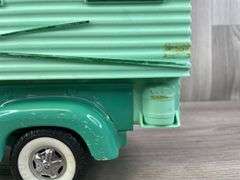 Buddy L Truck Camper, Original Box, No. 5433, Missing Side Mirror, Camper Steps Are Broken