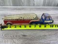 2 Buddy L Ladder Fire Trucks, Hose Truck