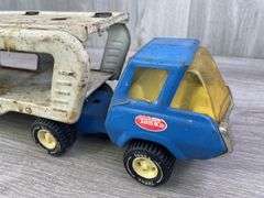 Tonka Truck & Car Hauler, Tonka Truck & Ertl Trailer-Has Been Repainted