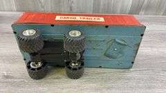 John Deere 4 Row Planter & International Gravity Wagon-1/16, Ertl; Cargo Trailer-Made In Japan, Stomper