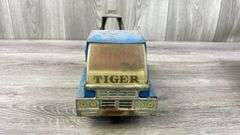 Tiger Wrecker & Dump Trucks, Buddy L Exxon Wrecker & Remco Dump Truck