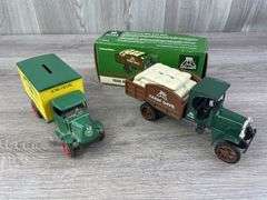 1925 Kenworth Big Farm Days Sack Truck Bank-Limited Edition, 1926 Mack Bulldogs John Deere Implement Company Truck, Ertl