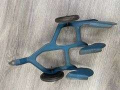 Marx Tin Litho Wagon, 2 Rakes, 3 Bottom Plow & Sickle Mower