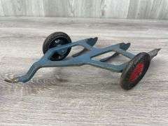 Marx Tin Litho Wagon, 2 Rakes, 3 Bottom Plow & Sickle Mower