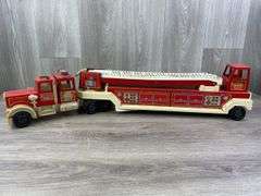 Tonka Hook & Ladder Truck, Ladder Is Cracked & Bent