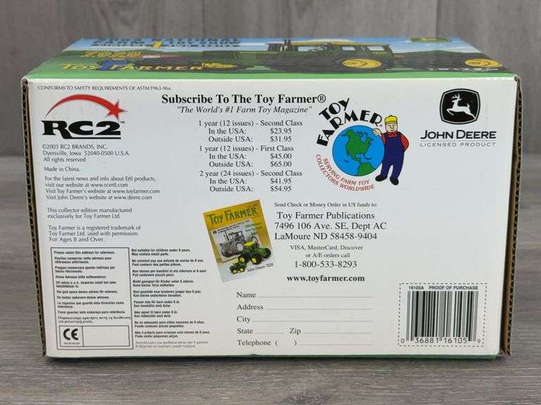 John Deere 7020 Diesel Duals 4WD WCab, 1/32, Toy Farmer