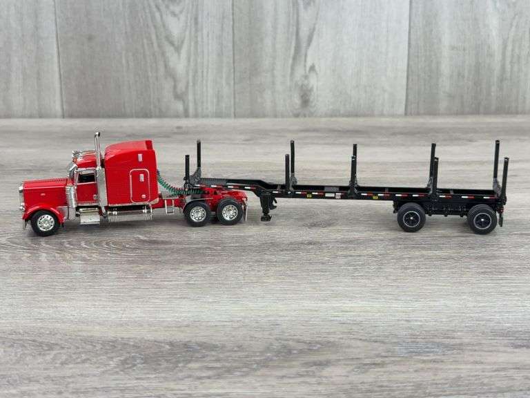 Peterbilt Truck W/Logging Trailer, 1/64, Truck Is DCP