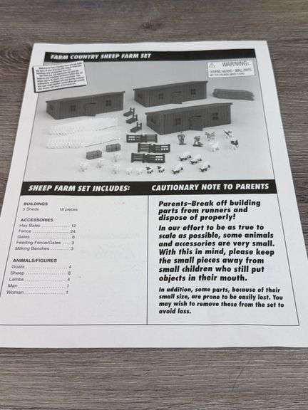 Farm Country Sheep Farm Set 84 Pieces,  Ertl, Unsure if Complete