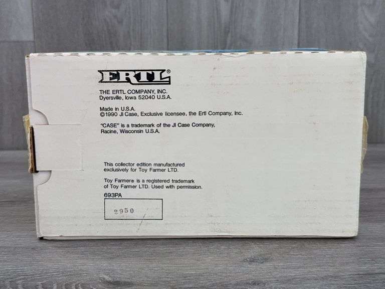 Case 800 Diesel WF, 1/16, 1990 NFTS, Toy Farmer