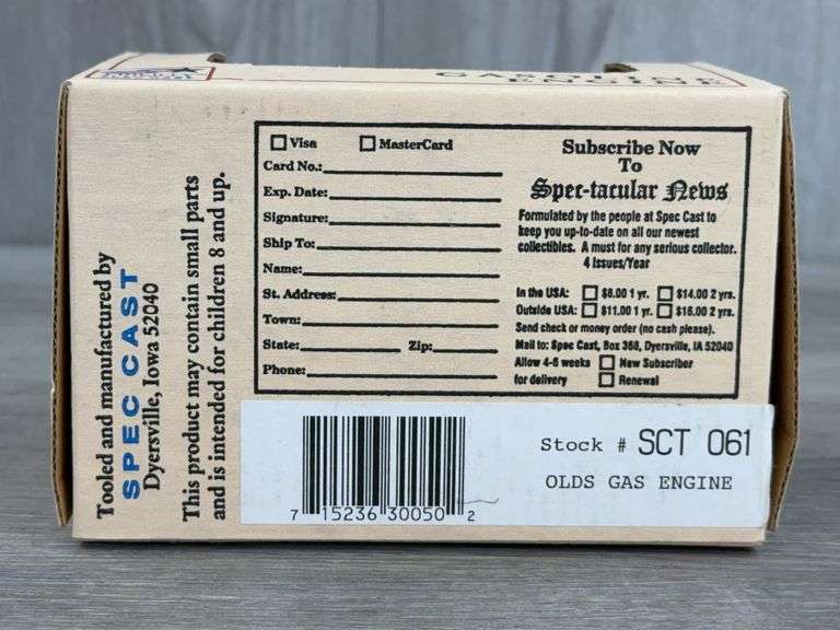 Olds Gasoline Engine, 2 1/2”, Liberty Classics By SpecCast