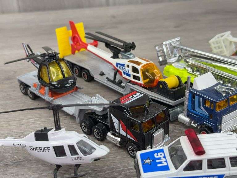 Hot Wheels, Road Champs, Ertl & Matchbox Rescue Vehicles, 1/64