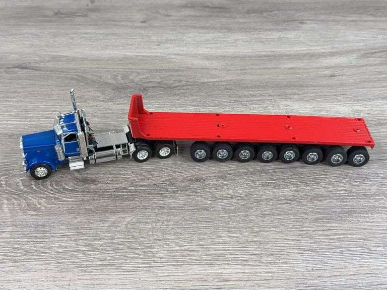 Peterbilt Truck-DCP W/Custom Flat Bed Trailer, 1/64
