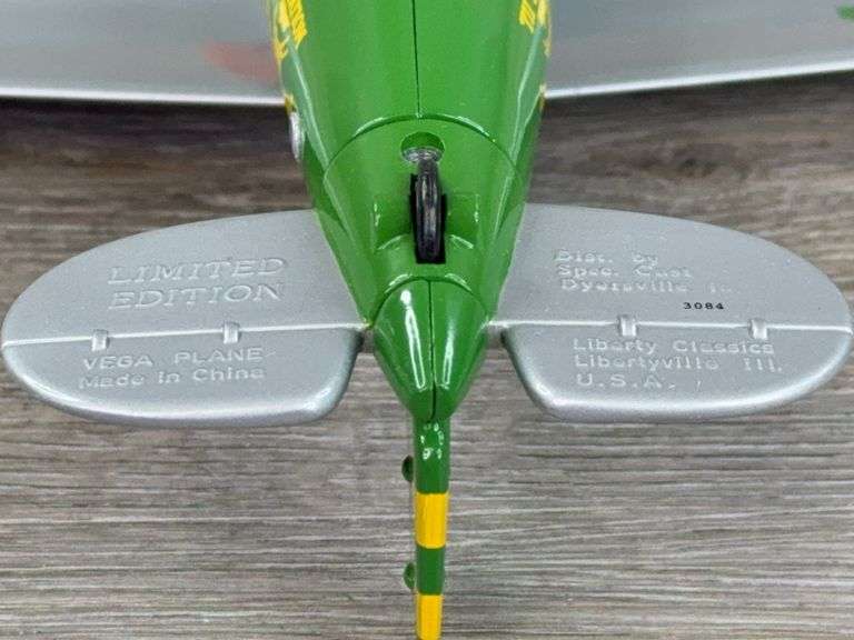 John Deere Vega Airplane Bank, 8”, SpecCast, Limited Edition