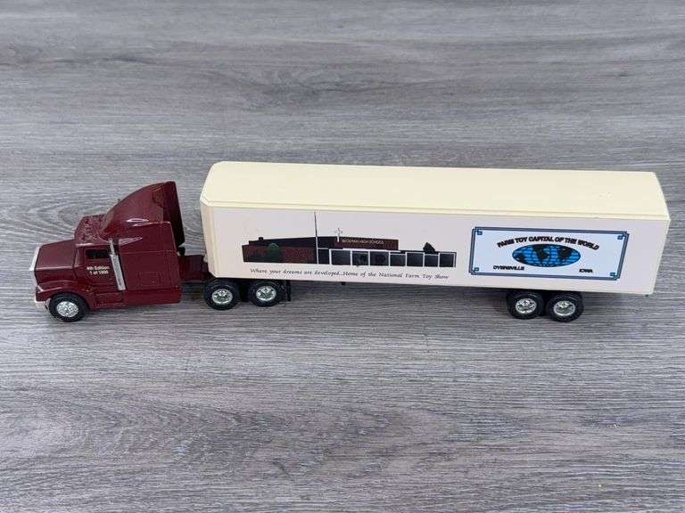 Peterbilt 377A/E NFTS Tractor Trailer, 1/64, 4th Edition, 1 Of 1000, Ertl, Beckman High School