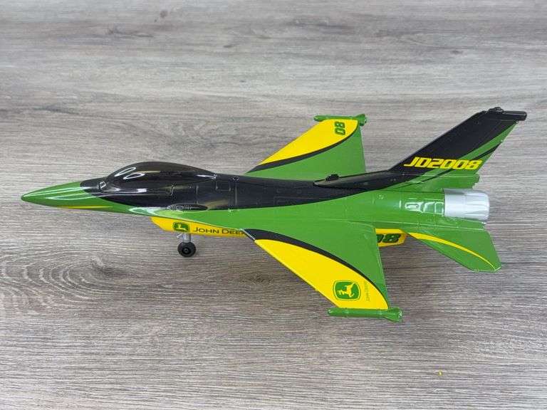 John Deere F-16 Airplane Bank, 1/48, SpecCast Collectibles