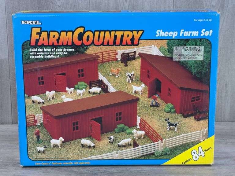 Farm Country Sheep Farm Set 84 Pieces,  Ertl, Unsure if Complete