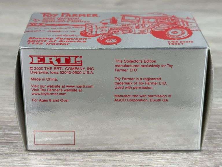 Massey Ferguson Spirit Of America 1155 Tractor WF, 1/64, Toy Farmer