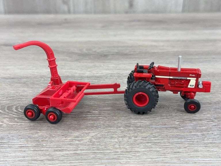 International Farmall 1066 Turbo WF W/Hay Chopper, 1/64, Custom