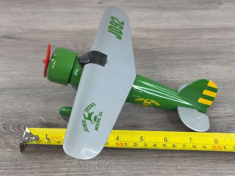 John Deere Vega Airplane Bank, 8”, SpecCast, Limited Edition