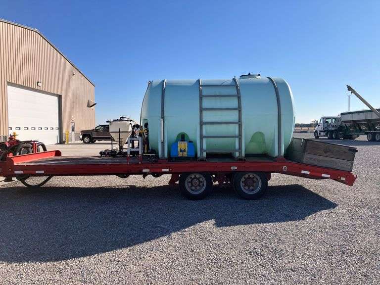 25' Tandem Dual Axle Tender Trailer with Plumbing and Tank