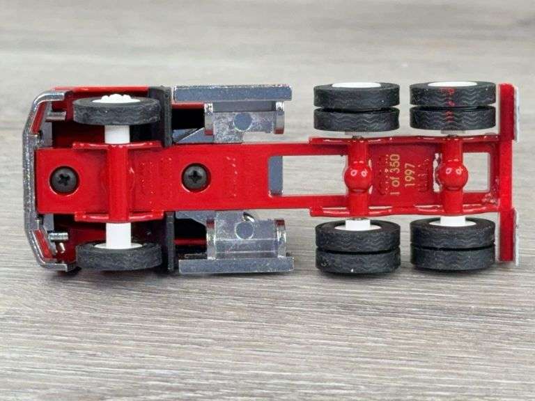 Mack CH600 Truck W/Flatbed Trailer, 1/64, Penjoy, Truck 1 Of 350