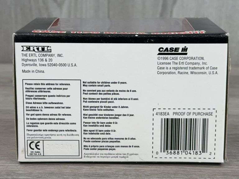 Case 1170 Black Knight Duals WF, 1/43, Ertl