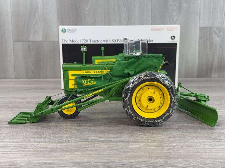John Deere 720 NF W/80 Blade & 45 Loader, 1/16, Precision Classics 18