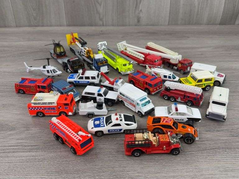 Hot Wheels, Road Champs, Ertl & Matchbox Rescue Vehicles, 1/64