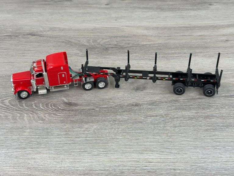 Peterbilt Truck W/Logging Trailer, 1/64, Truck Is DCP