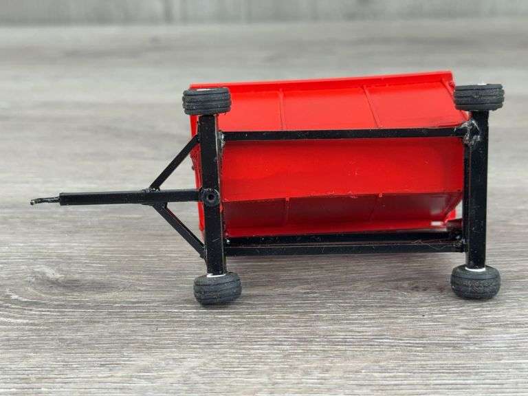 Red/Black Forage Wagon, 1/64, Custom