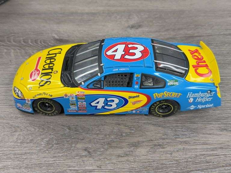 2001 Dodge John Andretti #43 Cheerios Stock Car, 1/24, 1 Of 5004, TeamCaliber