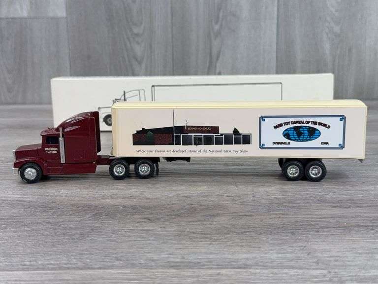 Peterbilt 377A/E NFTS Tractor Trailer, 1/64, 4th Edition, 1 Of 1000, Ertl, Beckman High School