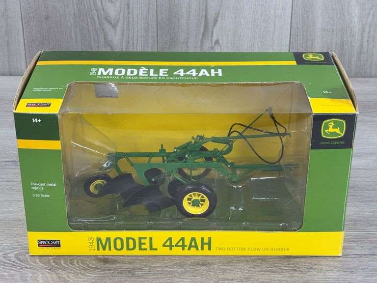 1948 John Deere 44AH 2 Bottom Plow, 1/16, SpecCast Collectibles