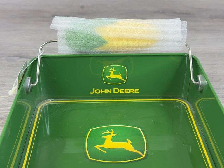 John Deere Napkin Holder, 6 1/2”x6 1/2”