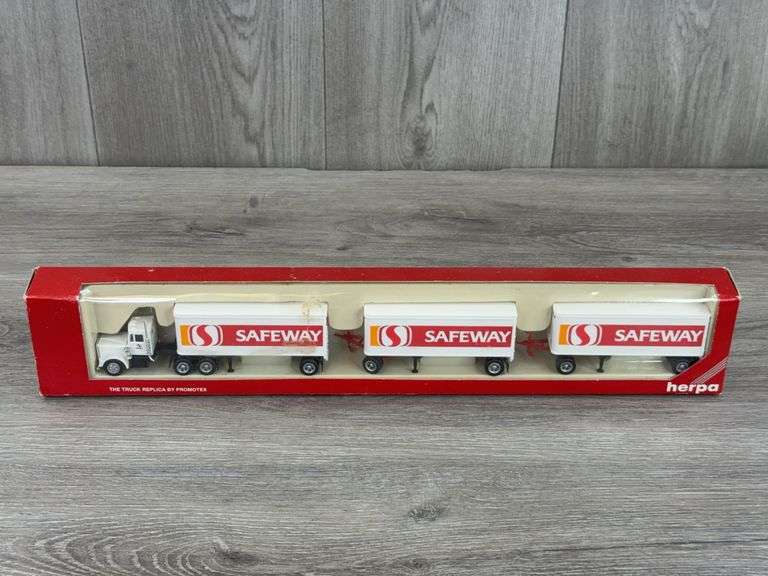 Safeway Truck Triple Trailers, HO/1:87, Promotex, Herpa