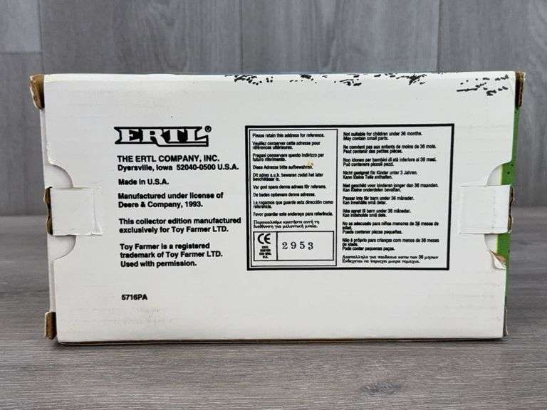 John Deere 4010 Diesel WF ROPS, 1/16, 1993 NFTS, Toy Farmer