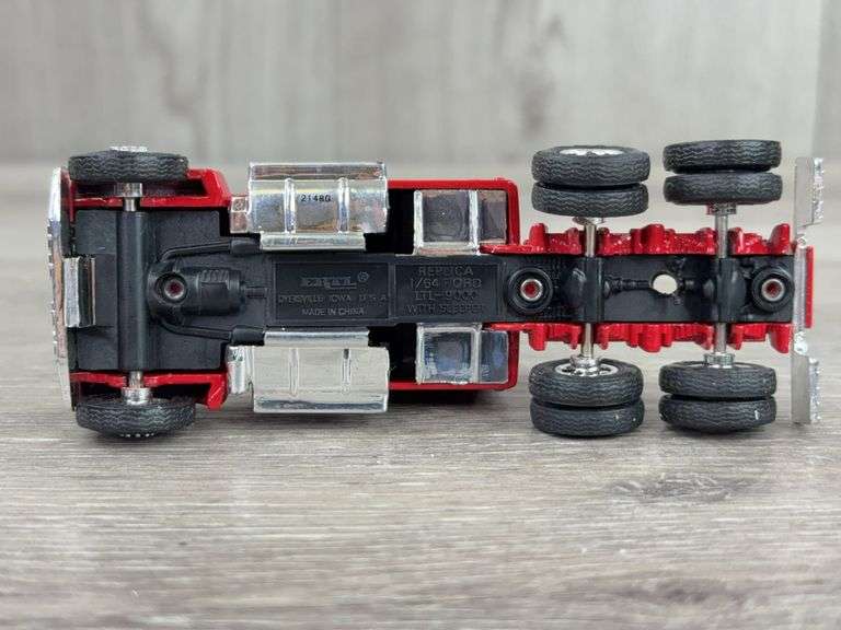 Ford LTL-9000 Amoco Oil Co Truck W/Tanker, 1/64, Ertl Truck, Custom Tanker