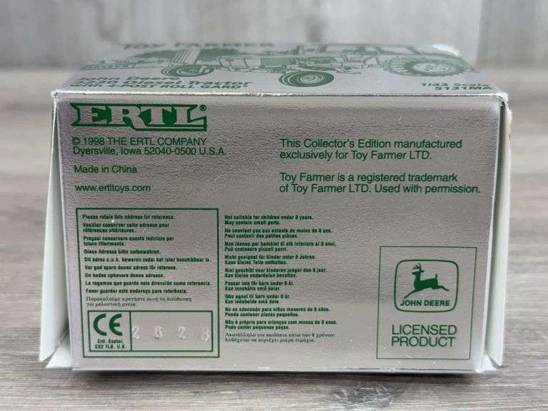 John Deere 4230 Diesel Tractor W/4-Post Roll-Gard WF, 1/43, Toy Farmer, Ertl