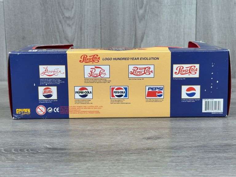 Custom Replica Collection Pepsi-Cola Delivery Truck Bank, 1/24 & 1/64, Golden Wheel Die Casting Fty.