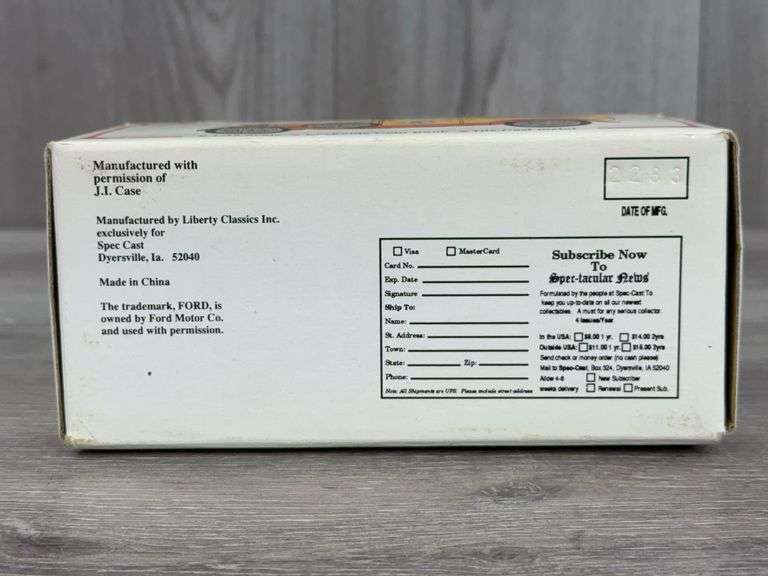 J. I. Case Threshing Machine Co. Ford Model A Panel Van Bank,1/25