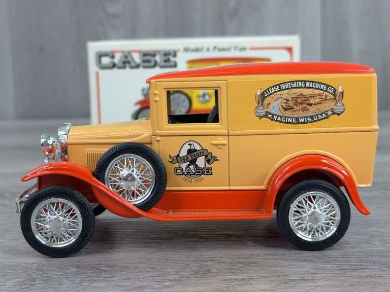 J. I. Case Threshing Machine Co. Ford Model A Panel Van Bank,1/25